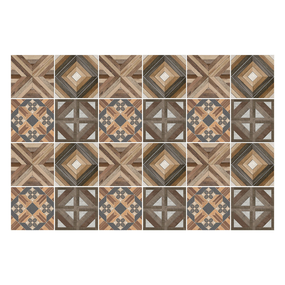 Konyha csempe matrica Geometrikus fa elrendezések