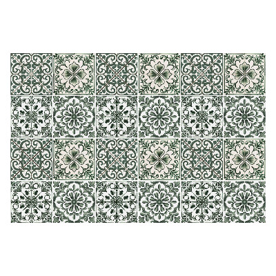 Csempe dekor matrica Virágdíszek hálóban