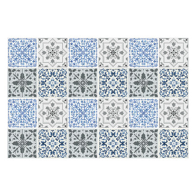 Konyha csempe matrica Klasszikus csempék díszekkel