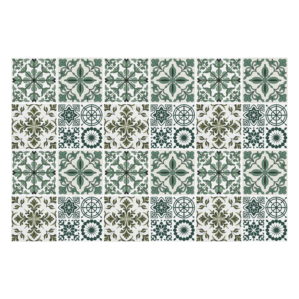 Csempe dekor matrica Klasszikus virágmotívumok