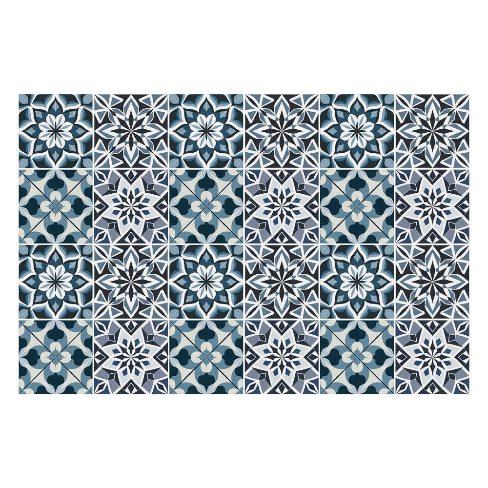 Konyha csempe matrica Virággeometria