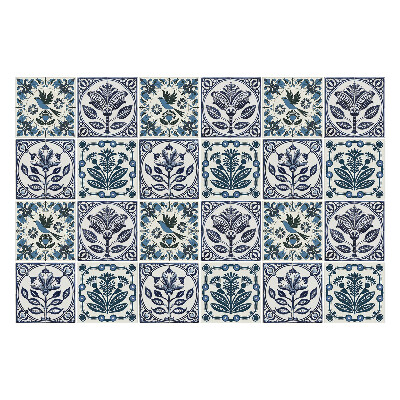 Csempe dekor matrica Növények és madarak