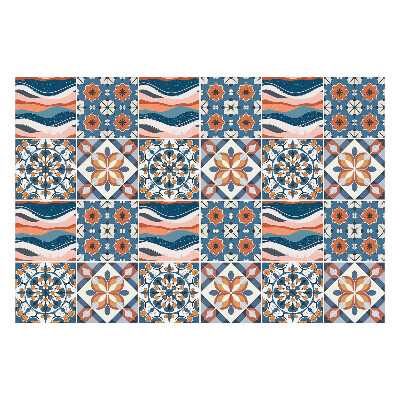 Konyha csempe matrica Pasztell keleti minták