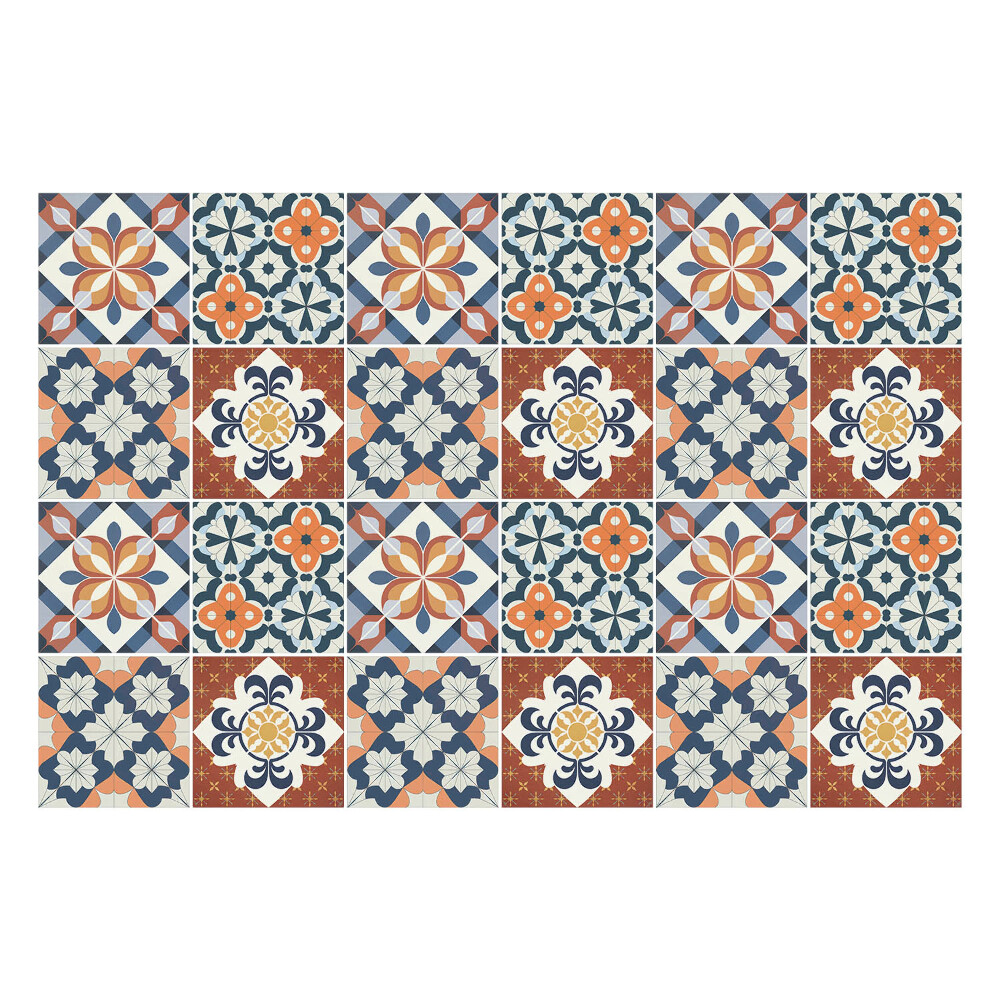 Fali csempe matrica Gazdagon díszített csempék