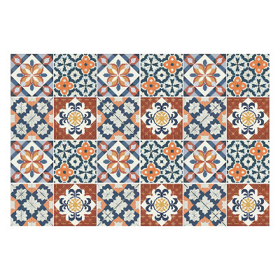 Fali csempe matrica Gazdagon díszített csempék