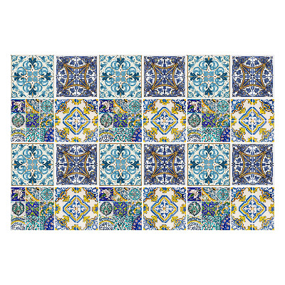 Fali csempe matrica Retro csempe kompozíció