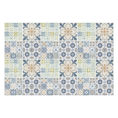 Fali csempe matrica Virágos csempe