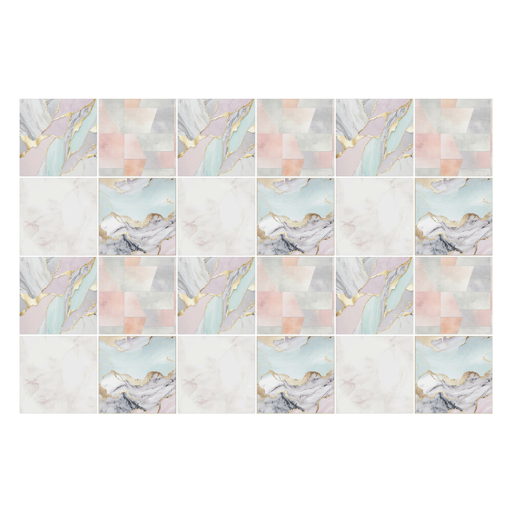 Csempe dekor matrica Pasztellszínű golyók