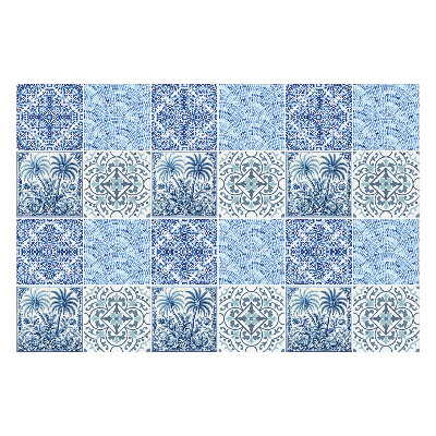 Fali csempe matrica Növényi motívumokkal díszített csempék