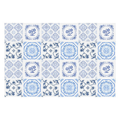 Konyha csempe matrica Virágdíszek keretekben