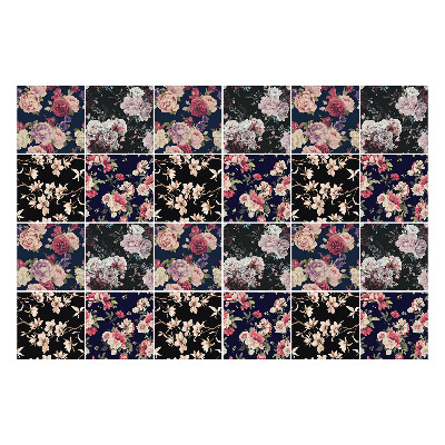 Csempe dekor matrica Virágkompozíciók