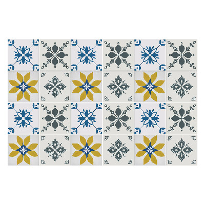 Konyha csempe matrica Virágmotívumok