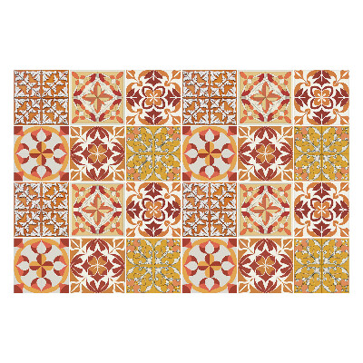 Konyha csempe matrica Virágmotívumok mozaikban