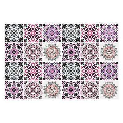 Csempe dekor matrica Pasztell mandalák