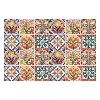 Csempe dekor matrica Virágdíszek mozaikban