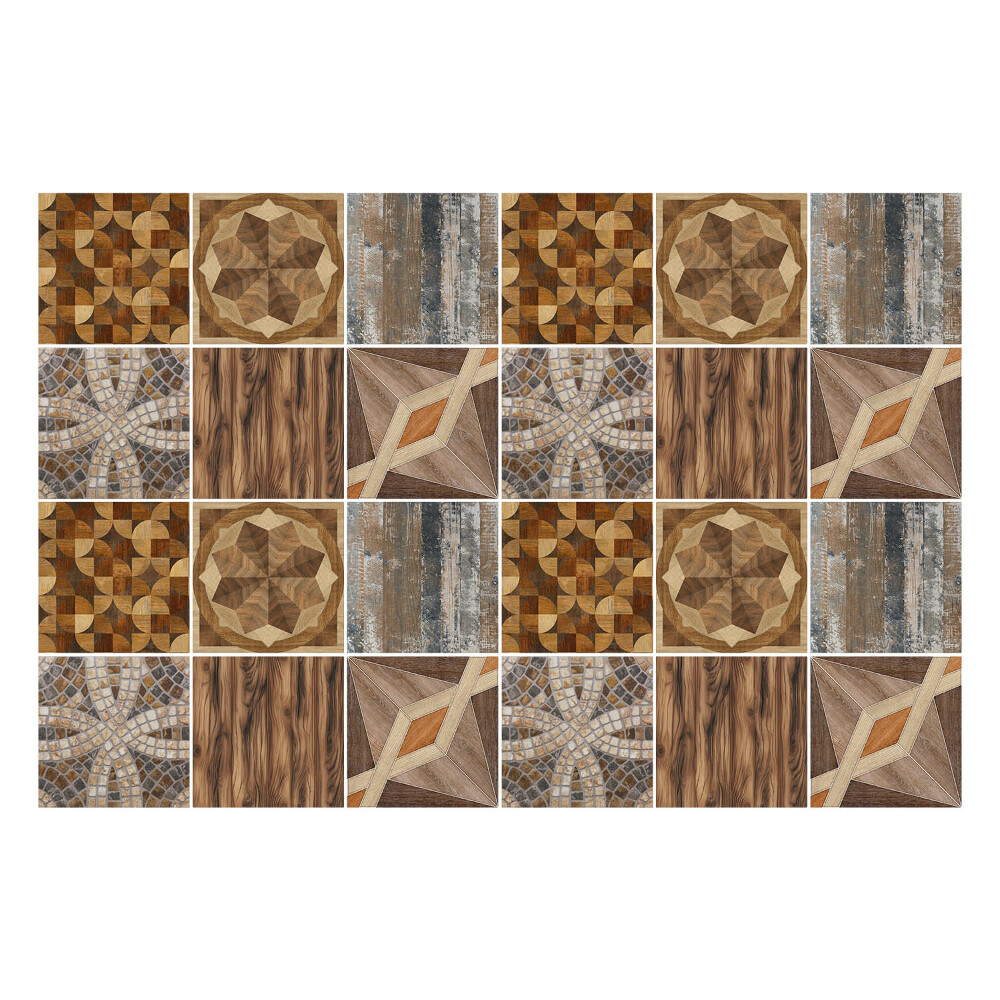 Konyha csempe matrica Fa mozaik