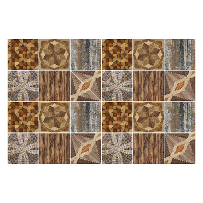 Konyha csempe matrica Fa mozaik