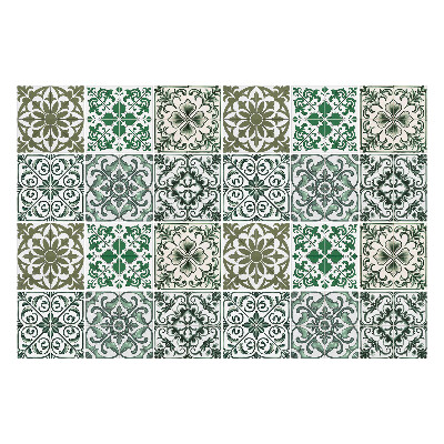 Csempe dekor matrica Virág- és geometrikus motívumok