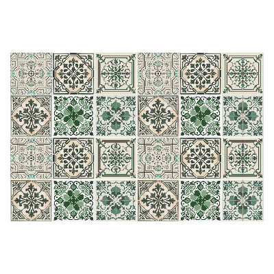 Konyha csempe matrica Elegáns virágdíszek