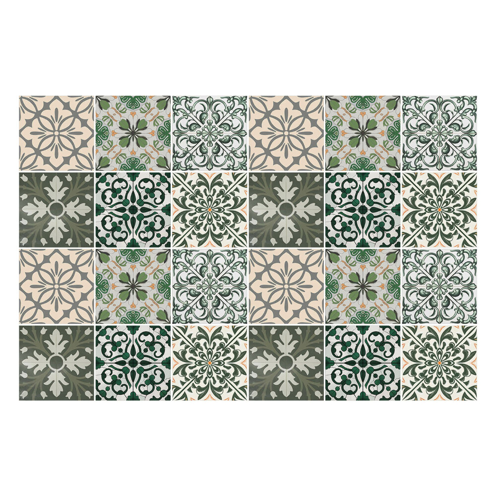 Fali csempe matrica Virágmotívumok a kompozícióban