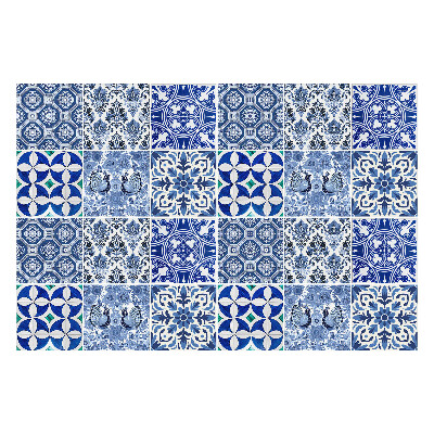 Csempe dekor matrica Virág- és geometrikus motívumok