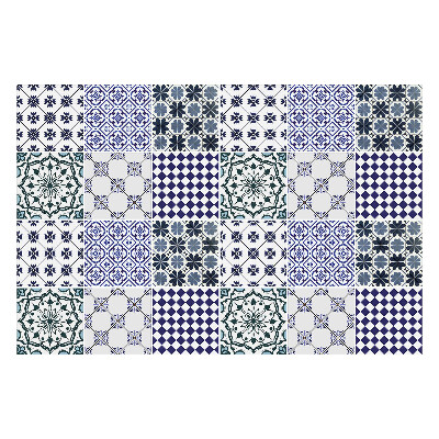 Konyha csempe matrica Geometrikus virágmotívumok