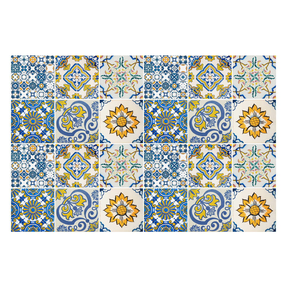 Fali csempe matrica Virág- és florisztikai motívumok