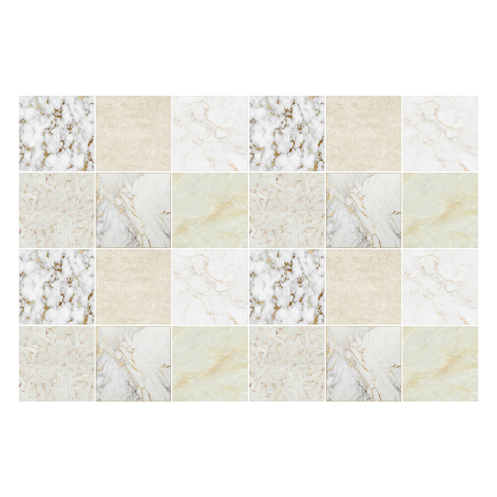 Konyha csempe matrica Elegáns márványmozaik