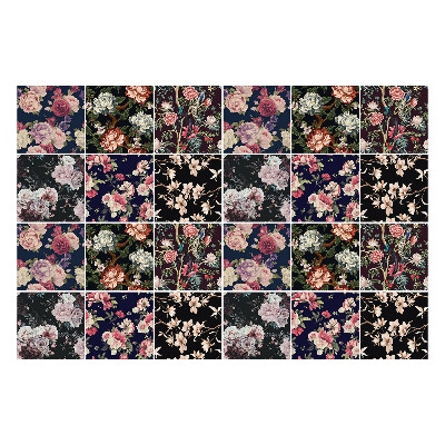 Fali csempe matrica Virágkötészet