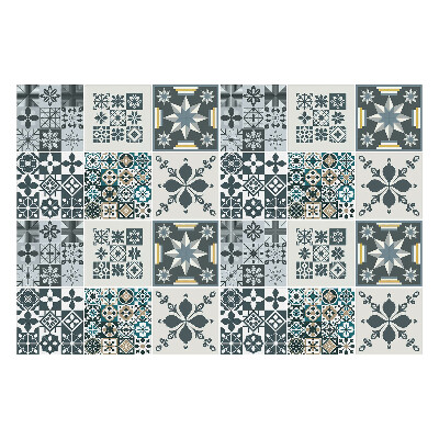 Csempe dekor matrica Geometrikus virágok és alakzatok