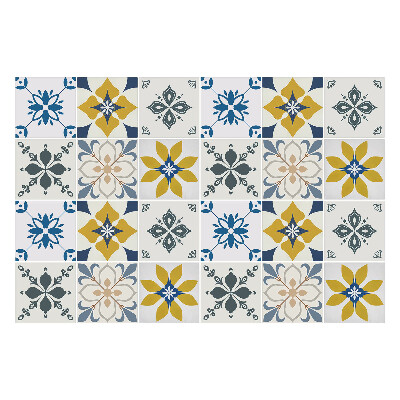 Konyha csempe matrica Virágmotívumok a kompozícióban