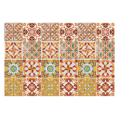 Csempe dekor matrica Vintage csempe kompozíció