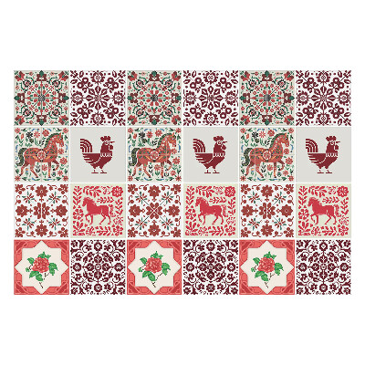 Csempe dekor matrica Hagyományos népi motívumok