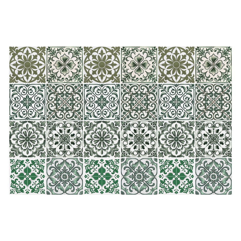 Fali csempe matrica Virágmotívumok a kompozícióban