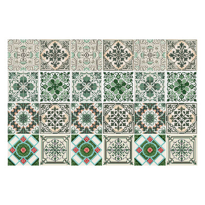 Csempe dekor matrica Keleti virágmotívumok