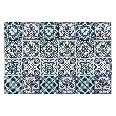 Fali csempe matrica Virágos geometrikus motívumok