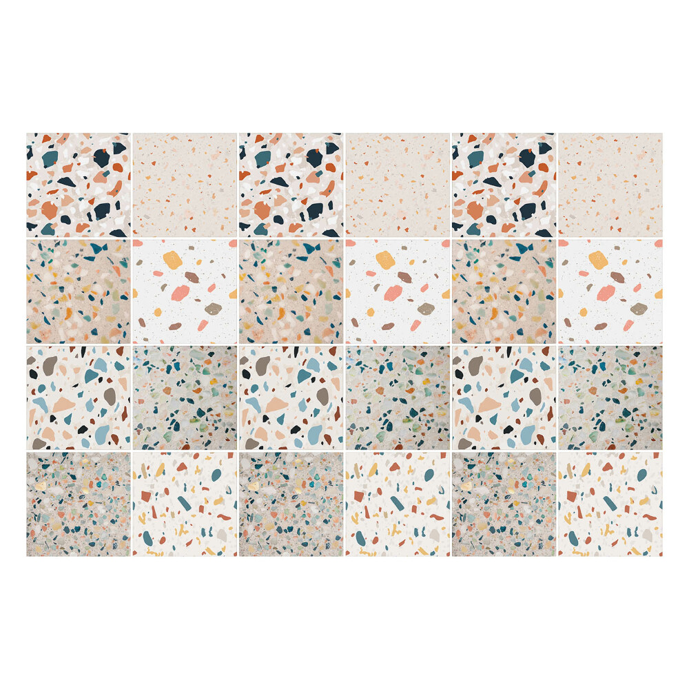 Konyha csempe matrica Különböző kőagyag csempék