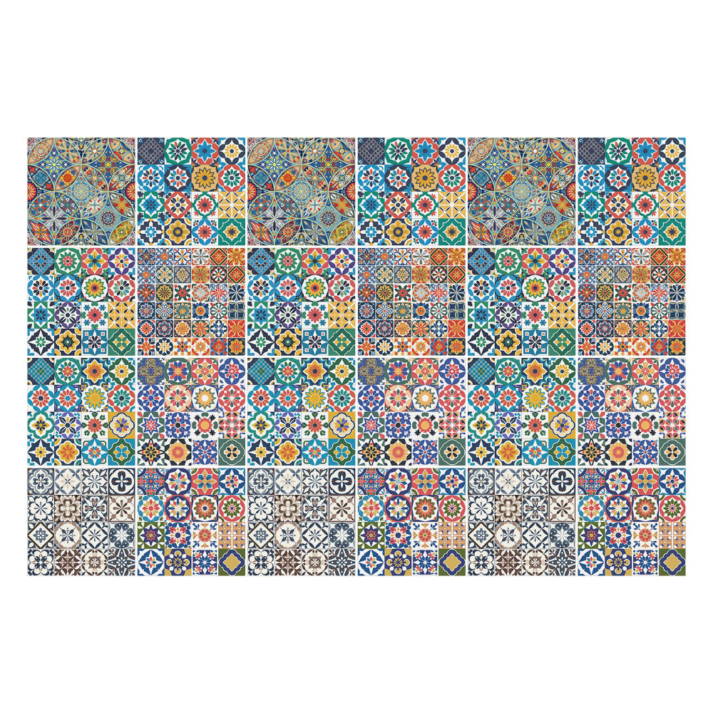 Csempe dekor matrica Színes kis mozaik