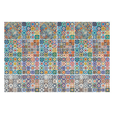 Csempe dekor matrica Színes kis mozaik