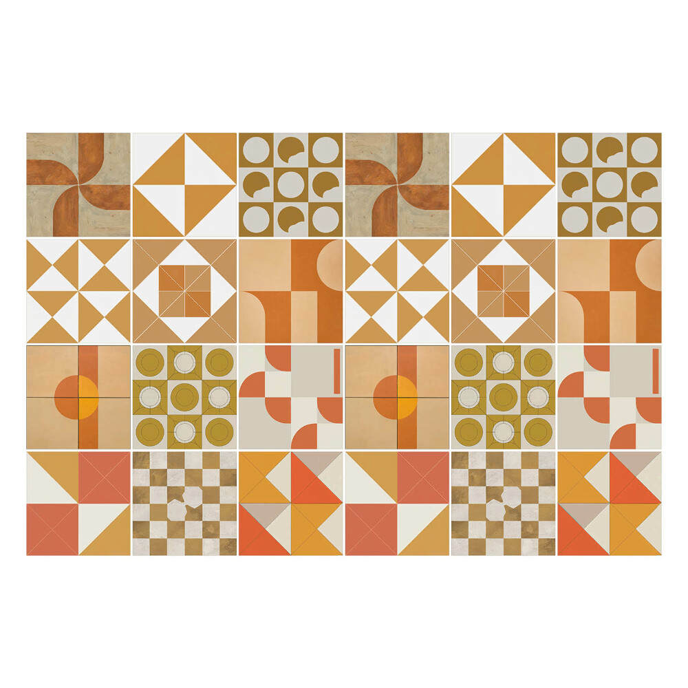 Csempe dekor matrica Geometria árnyalatokban