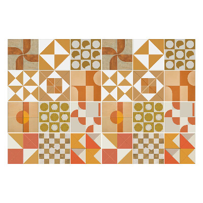 Csempe dekor matrica Geometria árnyalatokban