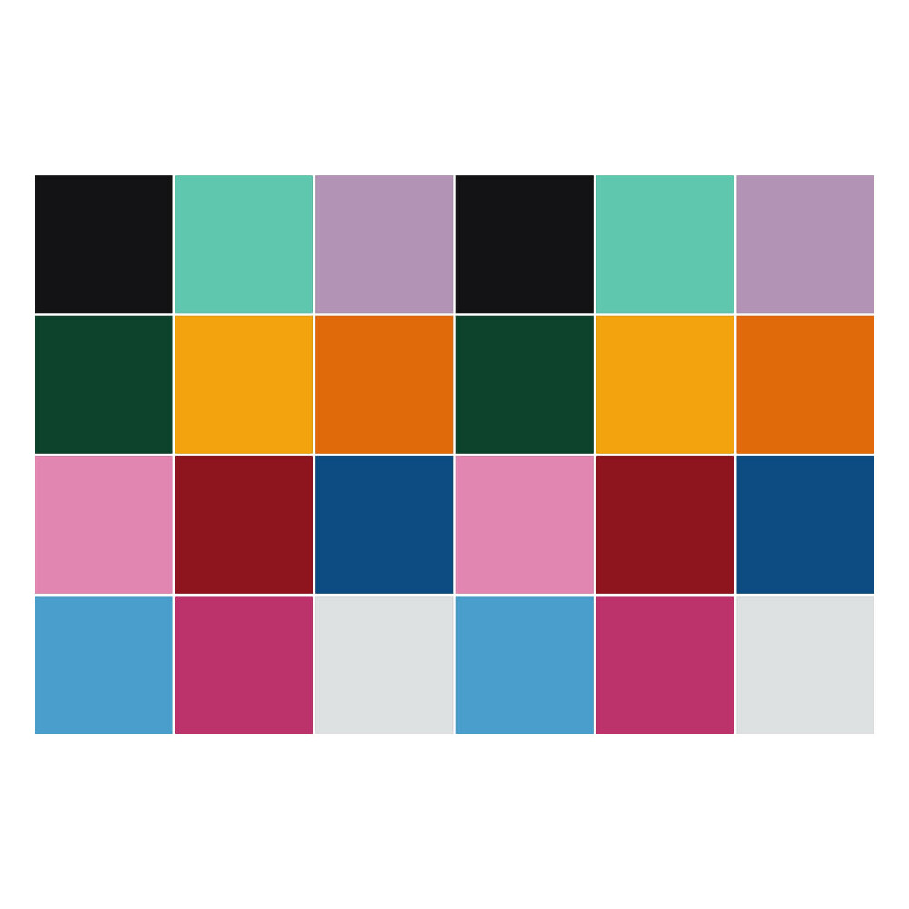 Konyha csempe matrica Többszínű sima csempék