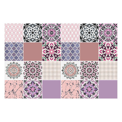 Csempe dekor matrica Pasztell kompozíciók