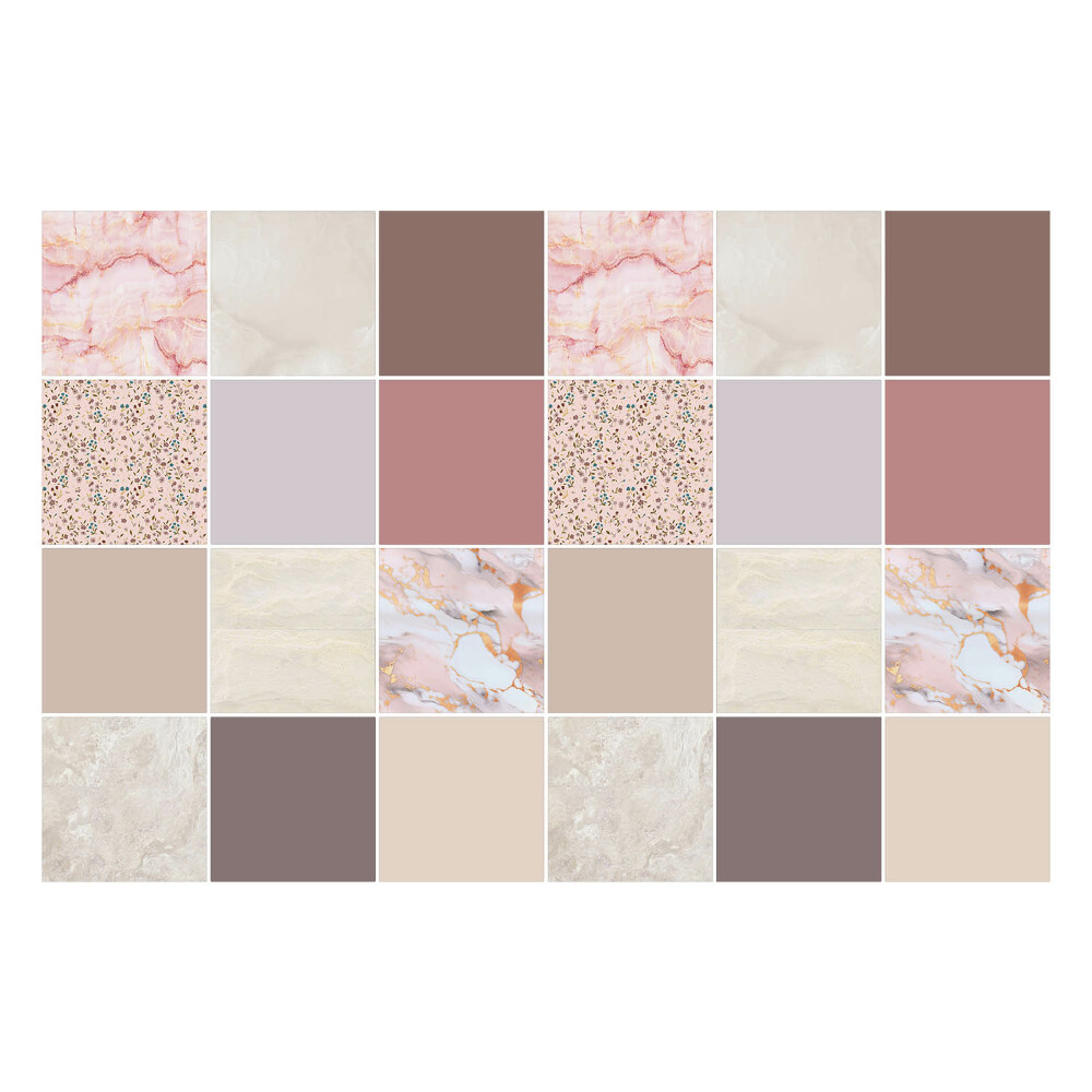 Fali csempe matrica Mozaik különböző textúrákkal