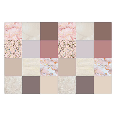 Fali csempe matrica Mozaik különböző textúrákkal