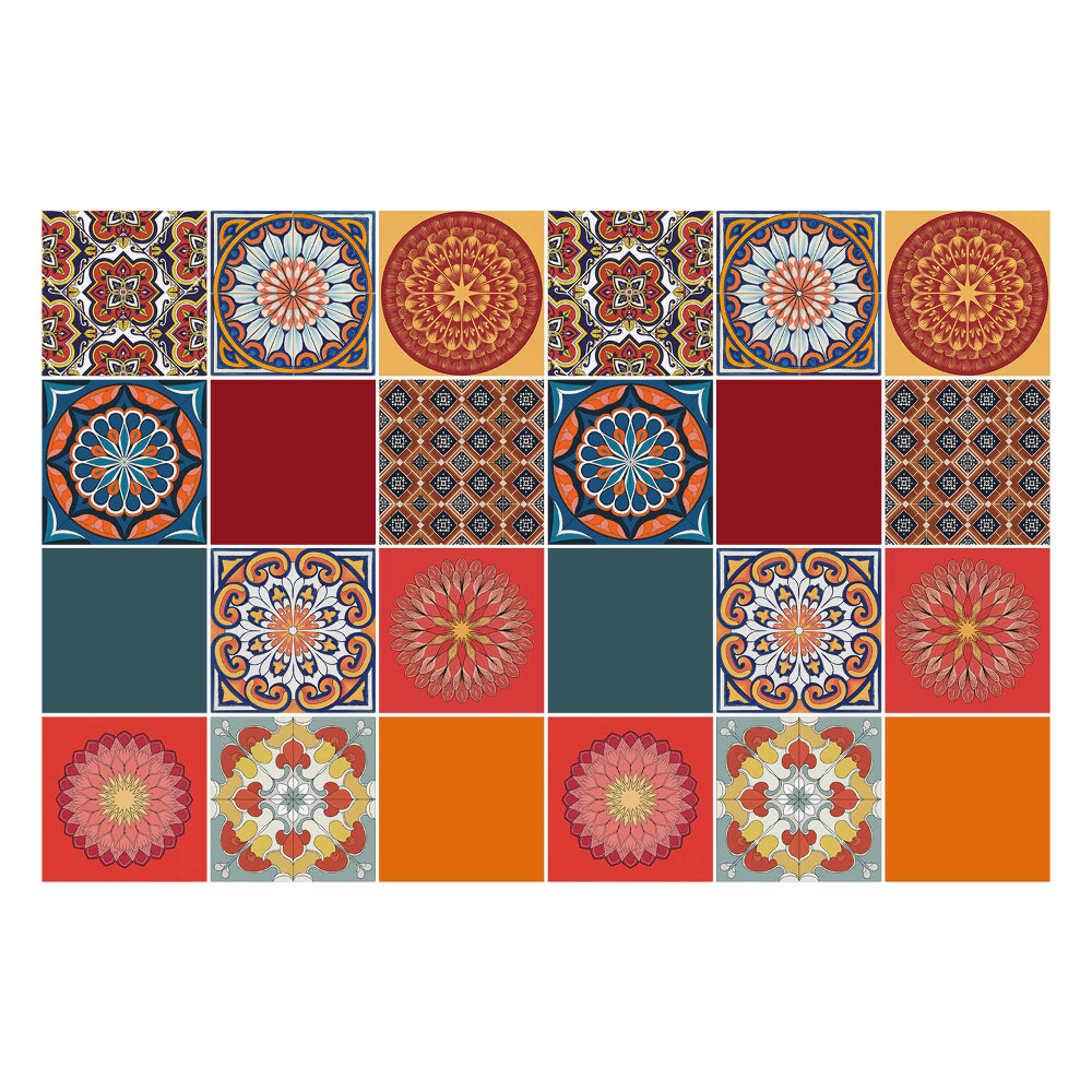 Fali csempe matrica Marokkói színek