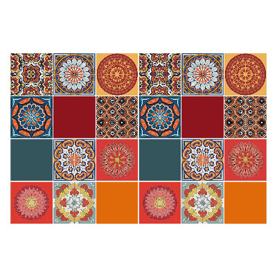 Fali csempe matrica Marokkói színek