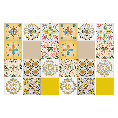 Konyha csempe matrica Érdekes növényi motívumok