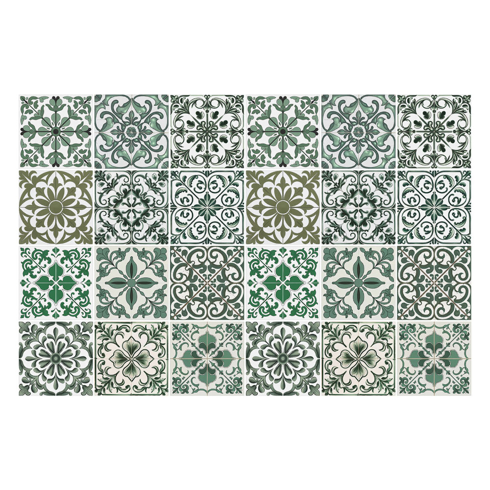 Csempe dekor matrica Klasszikus növényi motívumok