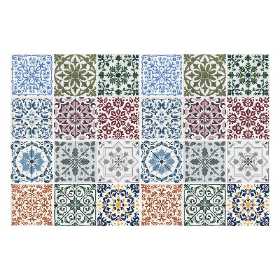 Fali csempe matrica Színes csempe kompozíció